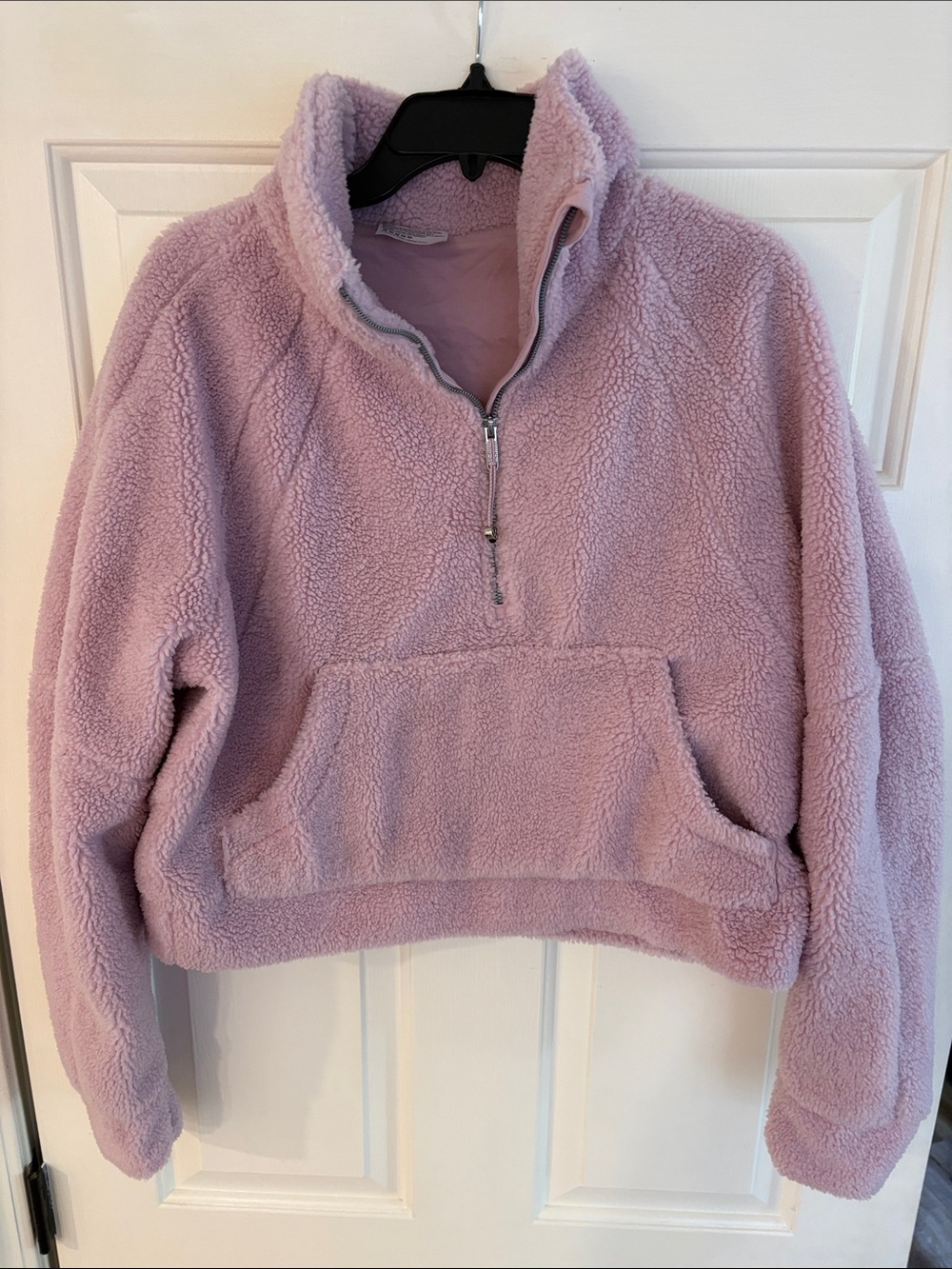 lululemon athletica Lavender Sherpa Quarter-Zip Pullover